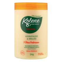 CREME DE TRATAMENTO HIDRATAÇÃO e BRILHO 7 ÓLEOS PODEROSOS KOLENE ORIGINAL POTE 1KG CREME DE TRATAMENTO HIDRATAÇÃO e BRILHO 7 ÓLEOS PODEROSOS KOLENE ORIGINAL POTE 1KG