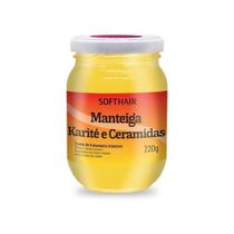 Creme de Tratamento Intensivo Manteiga Karité e Ceramidas 220g - Softhair Creme de Tratamento Intensivo Manteiga Karité e Ceramidas 220g - Softhair