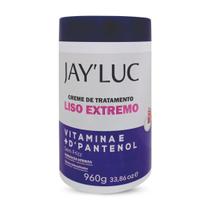 Creme De Tratamento Liso Extremo Jay Luc 960G, Creme De Tratamento De Cabelo Sem Frizz Com D'Pantenol E Vitamina E, Roxo Creme De Tratamento Liso Extremo Jay Luc 960G, Creme De Tratamento De Cabelo Sem Frizz Com D'Pantenol E Vitamina E, Roxo