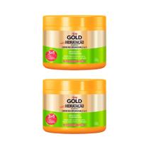 Creme de Tratamento Niely Gold 430g Agua Coco - Kit C/ 2un