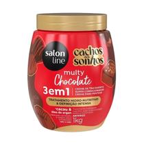 Creme de Tratamento Salon Line Multy Chocolate 3 em 1 Cachos dos Sonhos 1kg
