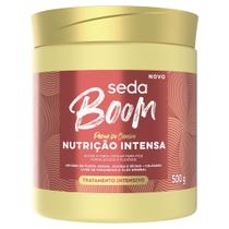 Creme de tratamento seda boom intensivo argan, jojoba, rícino e colágeno nutrição intensa pote 500g