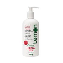 Creme de Ureia 10% Para Mãos, Pernas e Pés 200 ml Com Pump Lemon