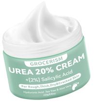 Creme de ureia 20% para pés mais 2% de ácido salicílico 8,82 onças Creme para pés e creme para mãos, força máxima com ácido hialurônico, melaleuca e aloe vera para hidratação profunda, removedor de calos