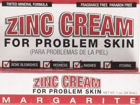 Creme de Zinco Margarite 28 g, Kit com 2 unidades, para pele problemática
