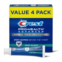 Creme dental avançado antibacteriano, proteção total, 141ml (pacote com 4) - Crest