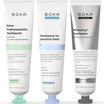 Creme Dental Boka Ela Mint Clareador para Sensíveis Sem Flúor