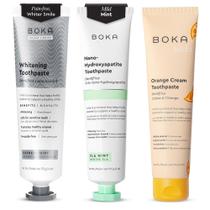Creme dental Boka Nano Hidroxiapatita sem flúor 113 g 3 unidades Creme dental Boka Nano Hidroxiapatita sem flúor 113 g 3 unidades
