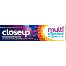 Creme dental close up multivitaminas + 12 beneficios fresh com 85g