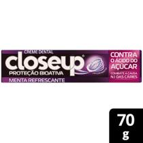 Creme Dental Closeup Proteção Bioativa Contra o Ácido do Açúcar Menta Refrescante 70g