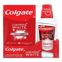 Creme Dental Colgate 70g 3un mais Enx Buc Luminous White 250ml