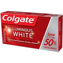 Creme Dental Colgate Luminous 2x70g Com 50 De Desconto Na 2º Unidade