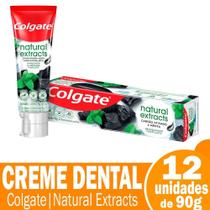 Creme Dental Colgate Natural Extracts Carvão Ativado e Menta 90g - Embalagem com 12 Unidades Creme Dental Colgate Natural Extracts Carvão Ativado e Menta 90g - Embalagem com 12 Unidades