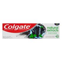 Creme Dental Colgate Natural Extracts Carvão Ativado e Menta 90g - Embalagem com 12 Unidades