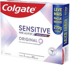 Creme Dental Colgate Sensitive Pro-Alivio 90g Com 3 Unidades Creme Dental Colgate Sensitive Pro-Alivio 90g Com 3 Unidades