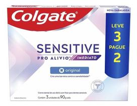 Creme Dental Colgate Sensitive Pro-alivio Imediato 90g 3un
