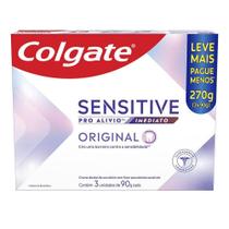 Creme Dental Colgate Sensitive Pro-Alívio Imediato Original com 90g cada Leve 3 Pague 2