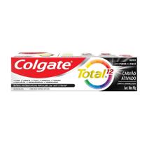 Creme Dental Colgate Total 12 Carvão Ativado 90g Creme Dental Colgate Total 12 Carvão Ativado 90g