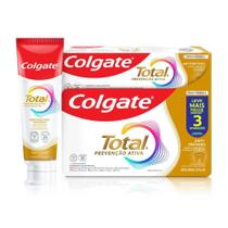 Creme Dental Colgate Total Anti-Tártaro 3un de 90g Creme Dental Colgate Total Anti-Tártaro 3un de 90g