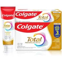 Creme Dental Colgate Total Antitártaro Com 3 Unidades de 90g