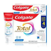 Creme Dental Colgate Total Prevenção Ativa Whitening 4 Unidades de 90g cada