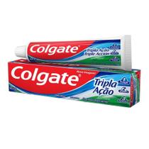 Creme Dental Colgate Tripla Ação Hortelã 90g Embalagem com 12 Unidades
