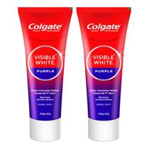 Creme Dental Colgate Visible White Roxo Kit com 2 Unidades de 120g