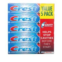 Creme Dental Crest 232 g Proteção Contra Cáries 5 Unidades