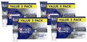 Creme dental Crest 3D White Advanced Charcoal 4x93 g