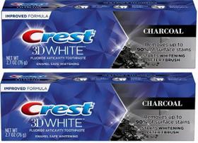 Creme dental Crest 3D White Charcoal Teeth Whitening 80mL x2