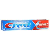 Creme dental Crest Cavity Protection Gel Cool Mint 5,7 onças da Crest (pacote com 6)