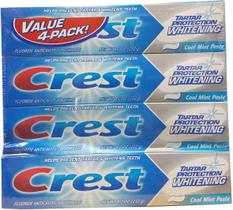 Creme Dental Crest Controle de Tártaro e Clareamento 4 Unidades