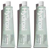 Creme Dental Davids Hydroxi Sem Flúor Clareador 113g Kit com 3
