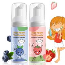 Creme dental de espuma para crianças VOGSIG Blueberry + Strawberry 60mL x2