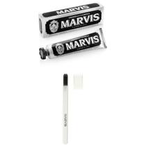 Creme dental e escova de dentes macia Marvis Amarelli Alcaçuz Creme dental e escova de dentes macia Marvis Amarelli Alcaçuz