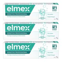 Creme Dental Elmex Sensitive Professional 75G - Kit 03Un