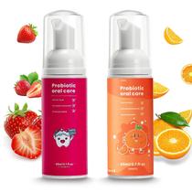 Creme Dental ELOTAME Kids - Espuma Sem Flúor para Limpeza e Clareamento Infantil