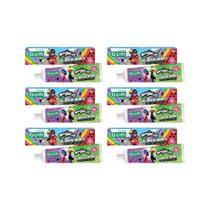 Creme Dental Infantil Gum 50G Miraculous Chiclete- Kit C/6Un - Sunstar