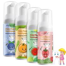 Creme Dental Infantil Mcukv Kids com Espuma e Sabor de Frutas - 60ml (4 Unidades)