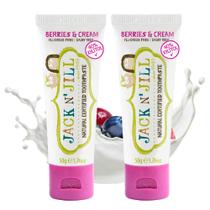 Creme dental Jack N' Jill Natural Toddler 1-3 anos de frutas vermelhas 50mL