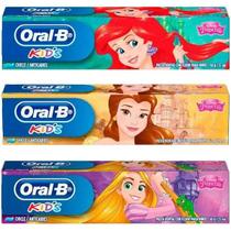 Creme Dental Kids Princesas 50g - Oral B KIT 3 Unidades