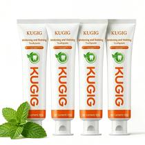 Creme Dental Kugig Clareador Sem Flúor 100g Pacote com 4 Creme Dental Kugig Clareador Sem Flúor 100g Pacote com 4