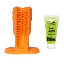 Creme Dental Mais Dog Menta + Escova Mordedora