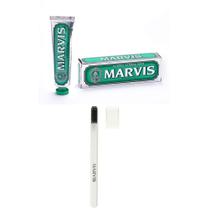 Creme dental Marvis Classic Strong Mint 110 ml com escova Creme dental Marvis Classic Strong Mint 110 ml com escova