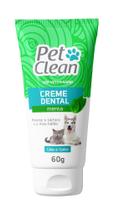 Creme Dental Menta Cães e Gatos Pet Clean 60g