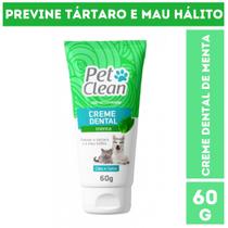 Creme Dental Menta Pet Clean para Cães e Gatos - 60 g