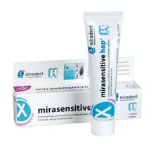 Creme dental Miradent Mirasensitive hap+ para dentes sensíveis 50 ml