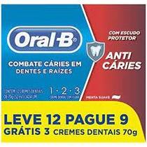 Creme Dental Oral B 1-2-3 PAGUE 9, LEVE 12. 70g. Creme Dental Oral B 1-2-3 PAGUE 9, LEVE 12. 70g.