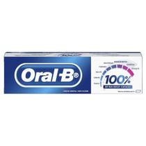 Creme Dental Oral-B 100% com Flúor Menta Refrescante 70g