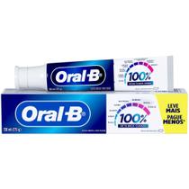 Creme Dental Oral-B 100% Menta Refrescante Leve Mais Por Menos 175g
